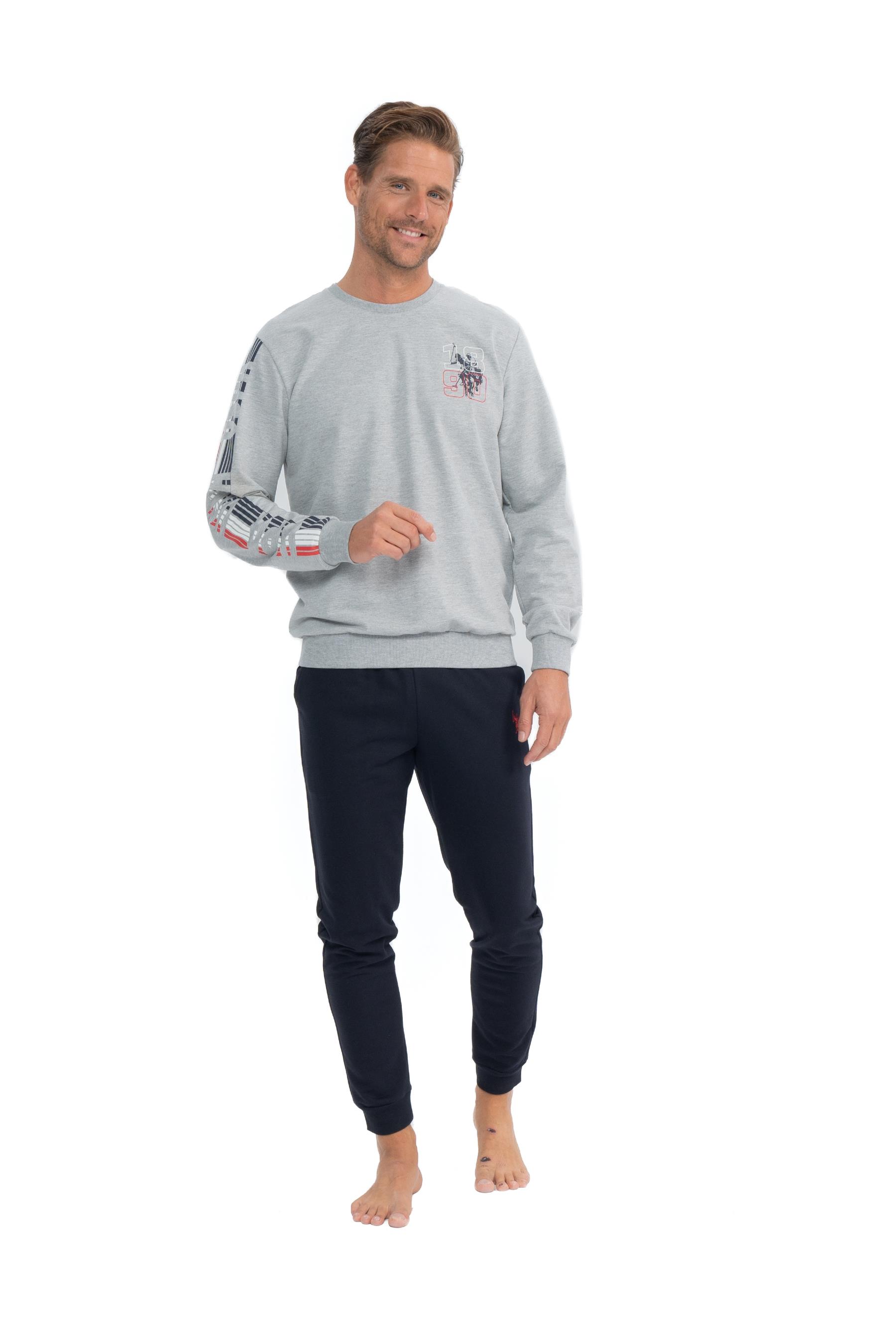 U.S. Polo Assn. Erkek Gri Melanj Ev Giyim