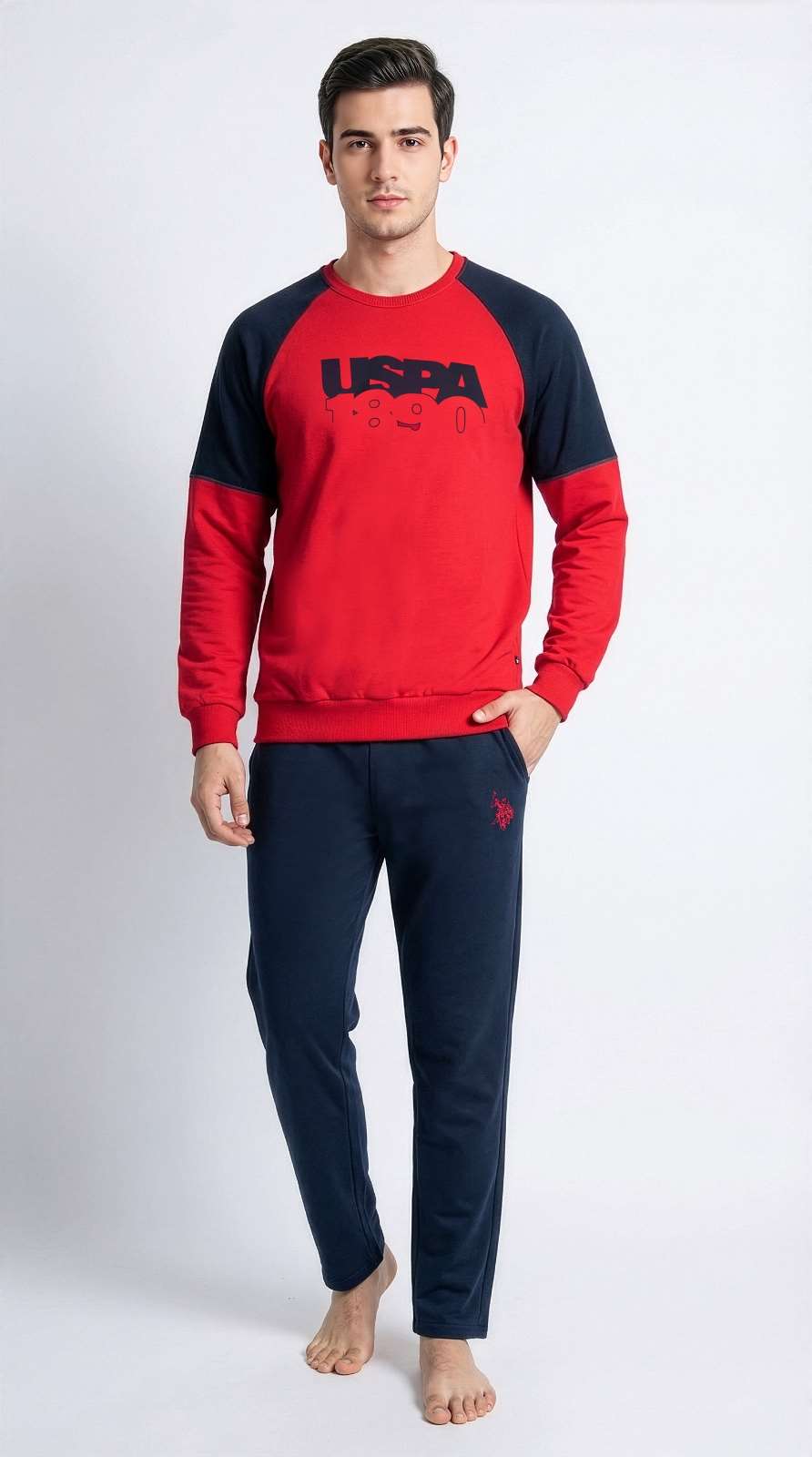 U.S. Polo Assn. Erkek Kırmızı Ev Giyim  - US.01.19068.26K 160