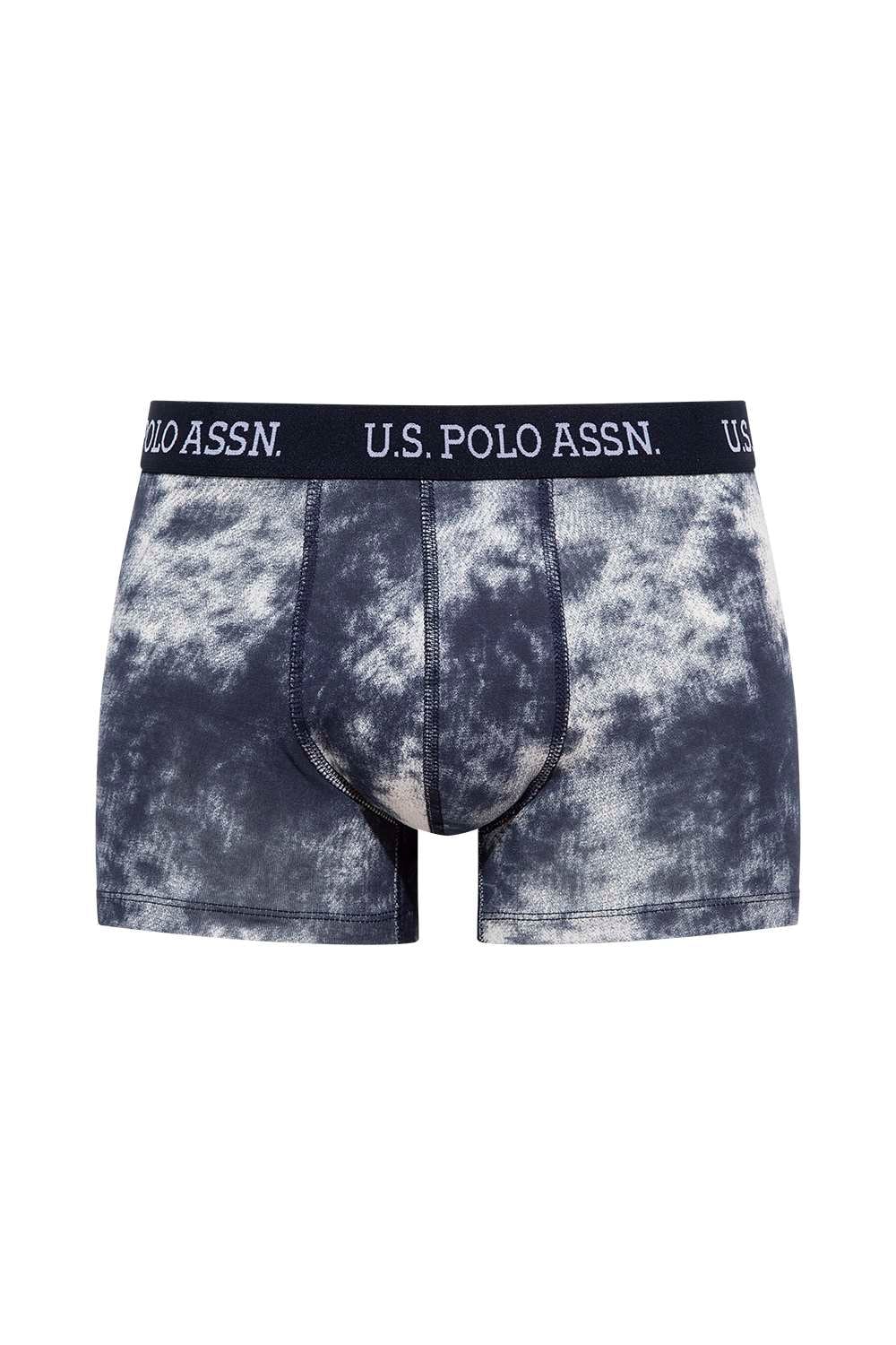 U.S. Polo Assn. Erkek Lacivert Batik Tekli Boxer