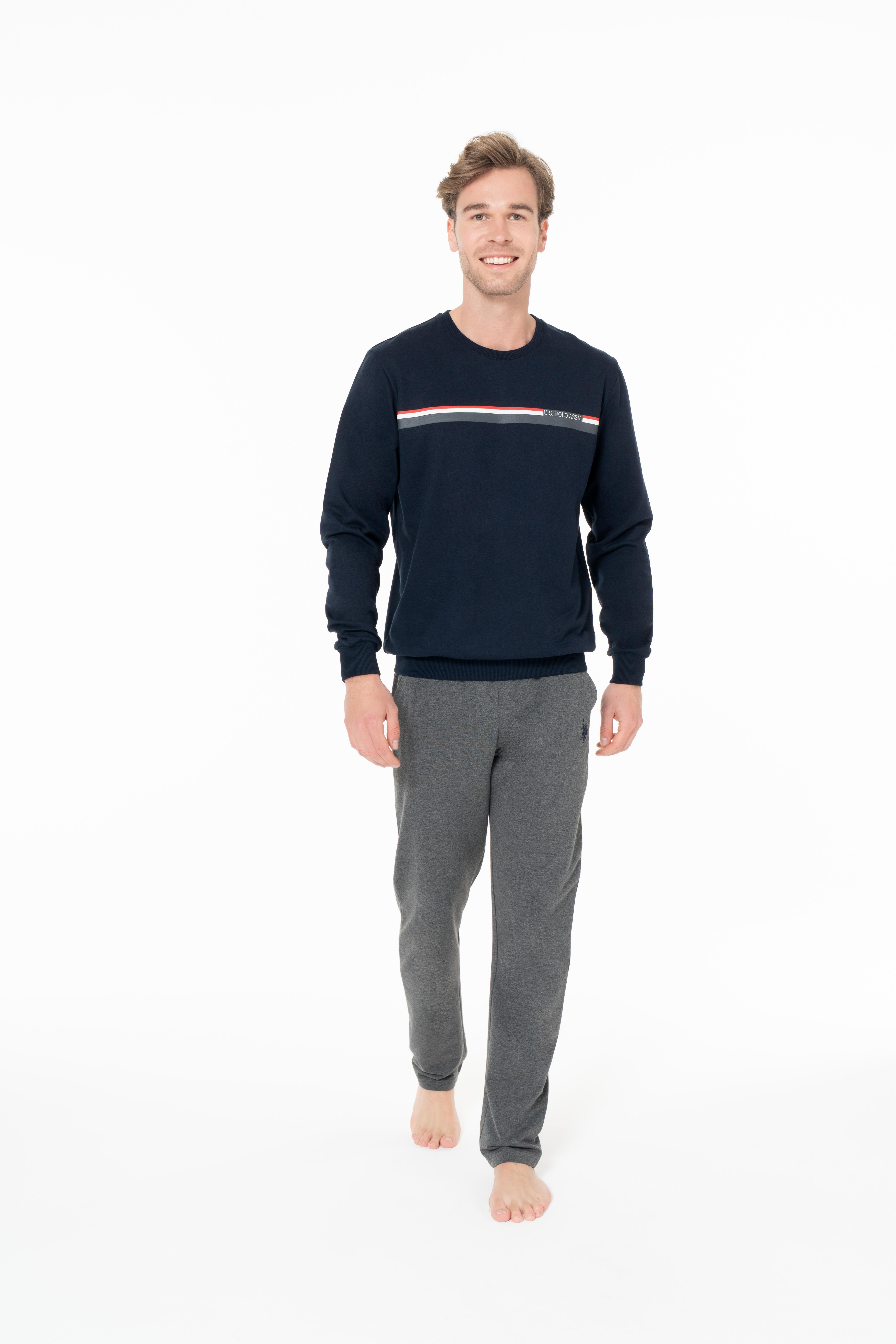 U.S. Polo Assn. Erkek Lacivert Battal Ev Giyim  - US.01.18925-B.26K 240