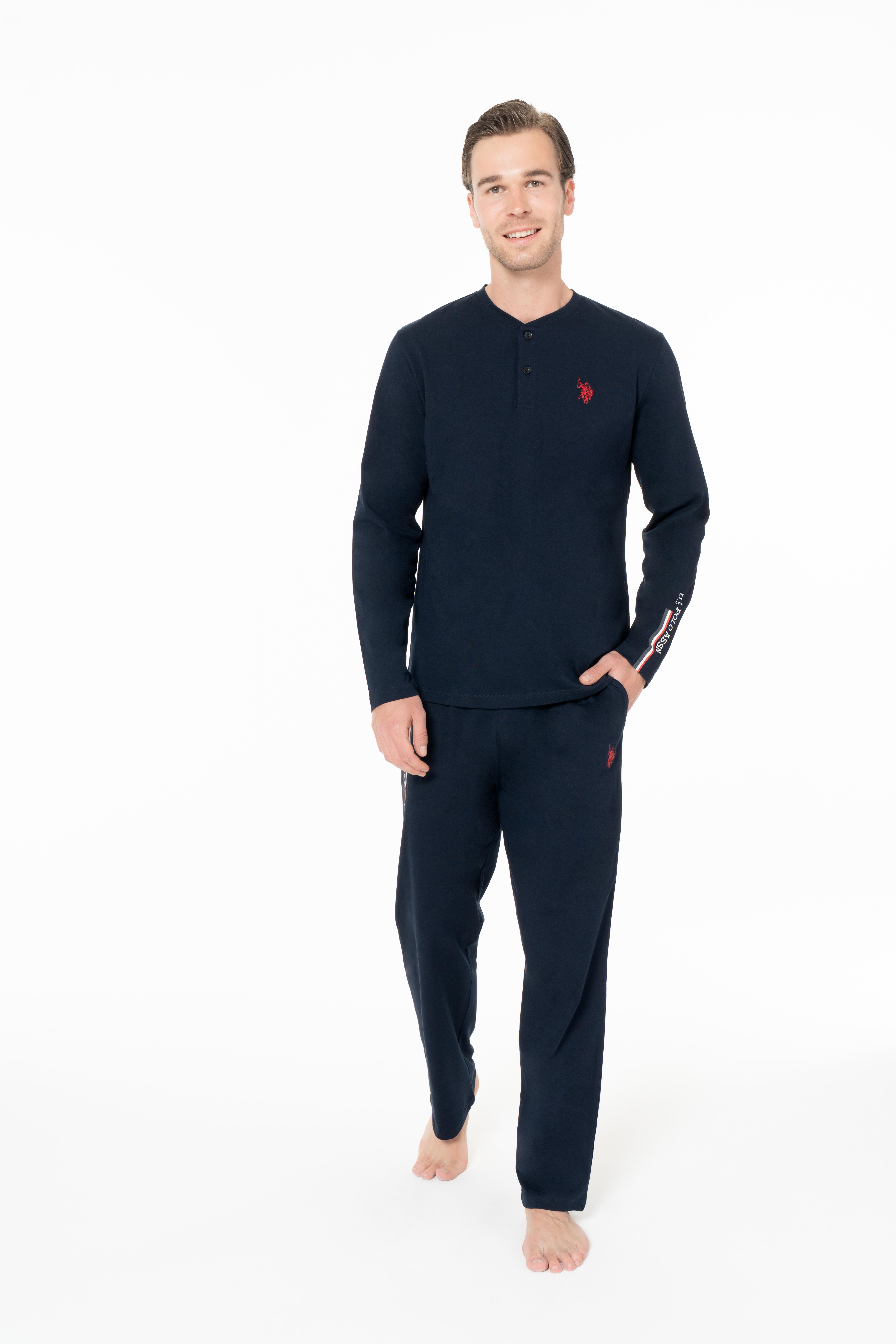 U.S. Polo Assn. Erkek Lacivert Pijama Takım  - US.01.18959.26K 240
