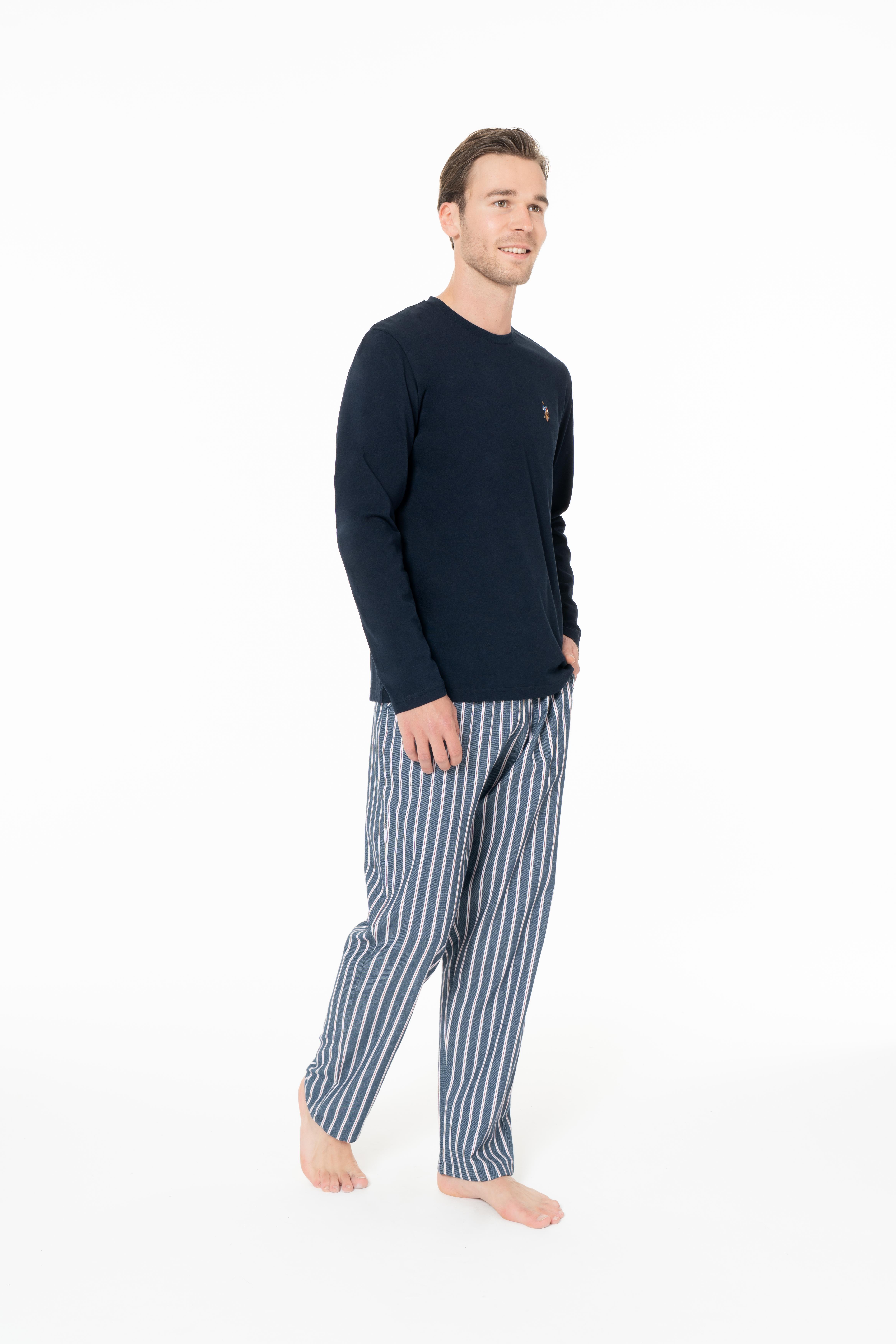 U.S. Polo Assn. Erkek Lacivert Pijama Takım  - US.01.18977.26K 240