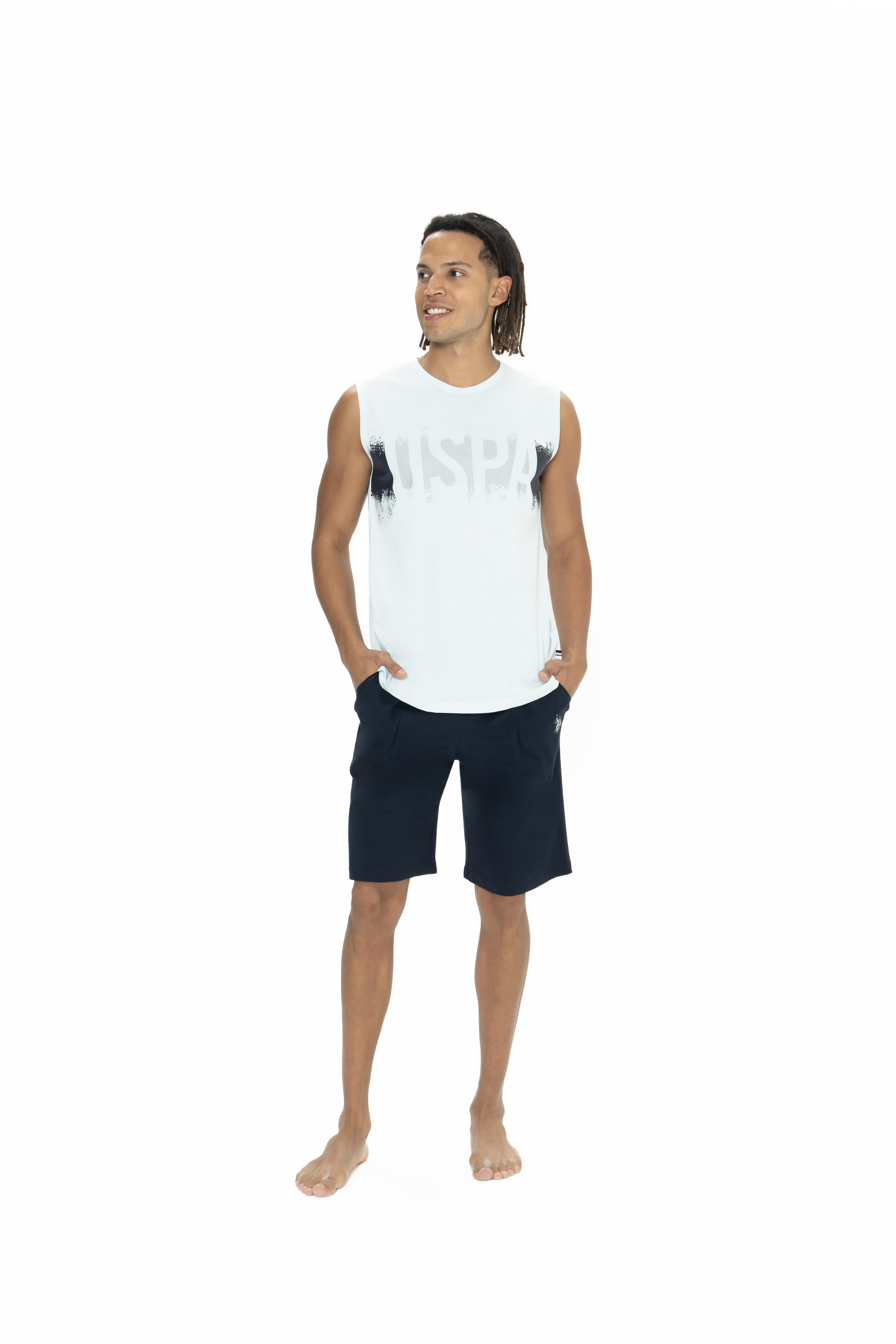 U.S. Polo Assn. Erkek Mavi Şort Takım  - US.01.18885.25Y 180