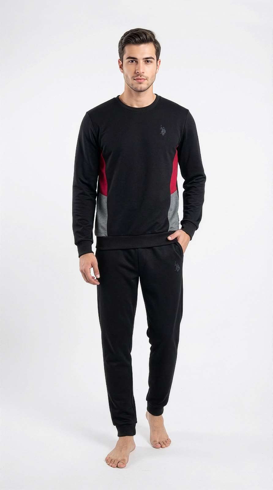 U.S. Polo Assn. Erkek Siyah Ev Giyim  - US.01.19067.26K 140