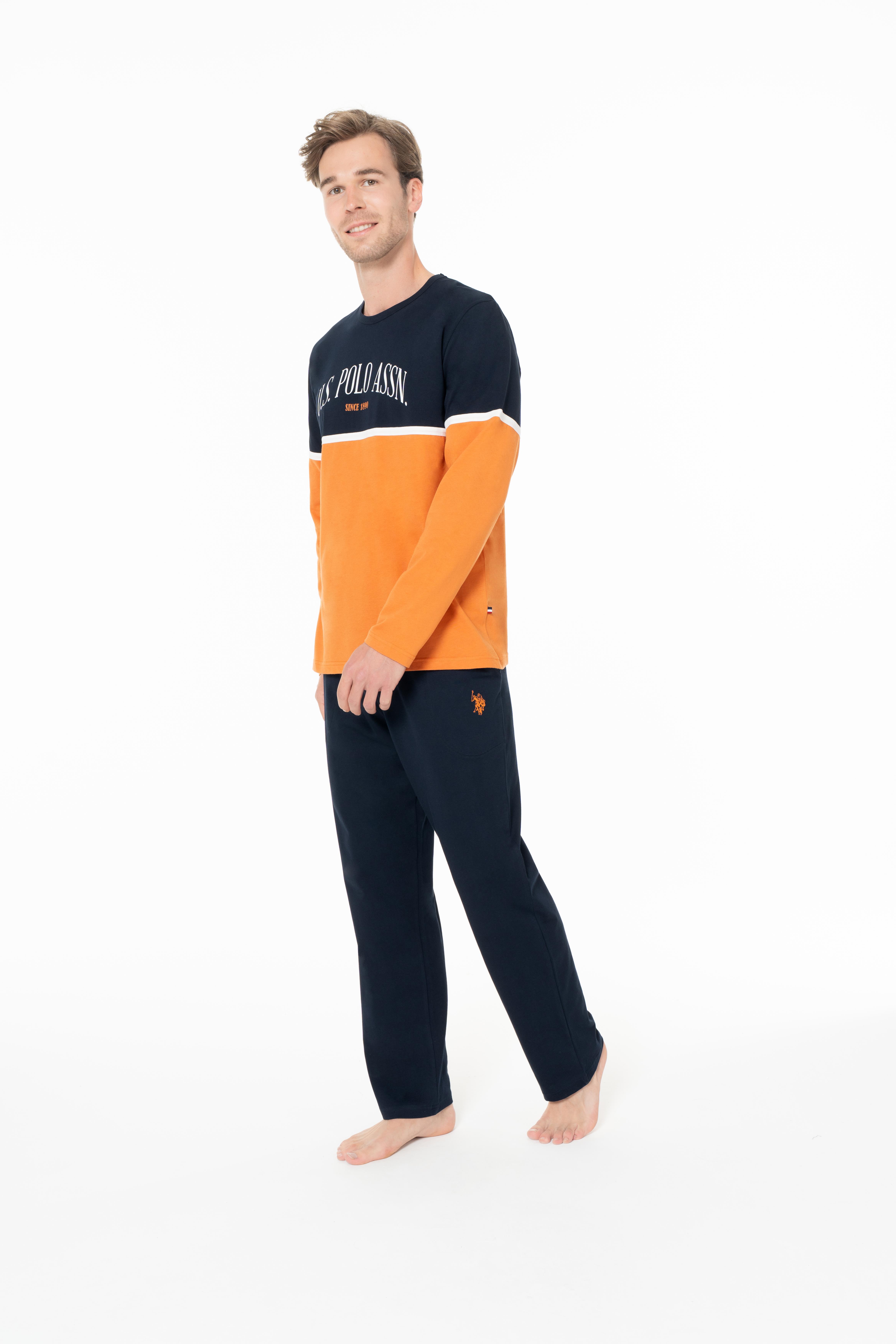 U.S. Polo Assn. Erkek Turuncu Pijama Takım  - US.01.18952.26K 280
