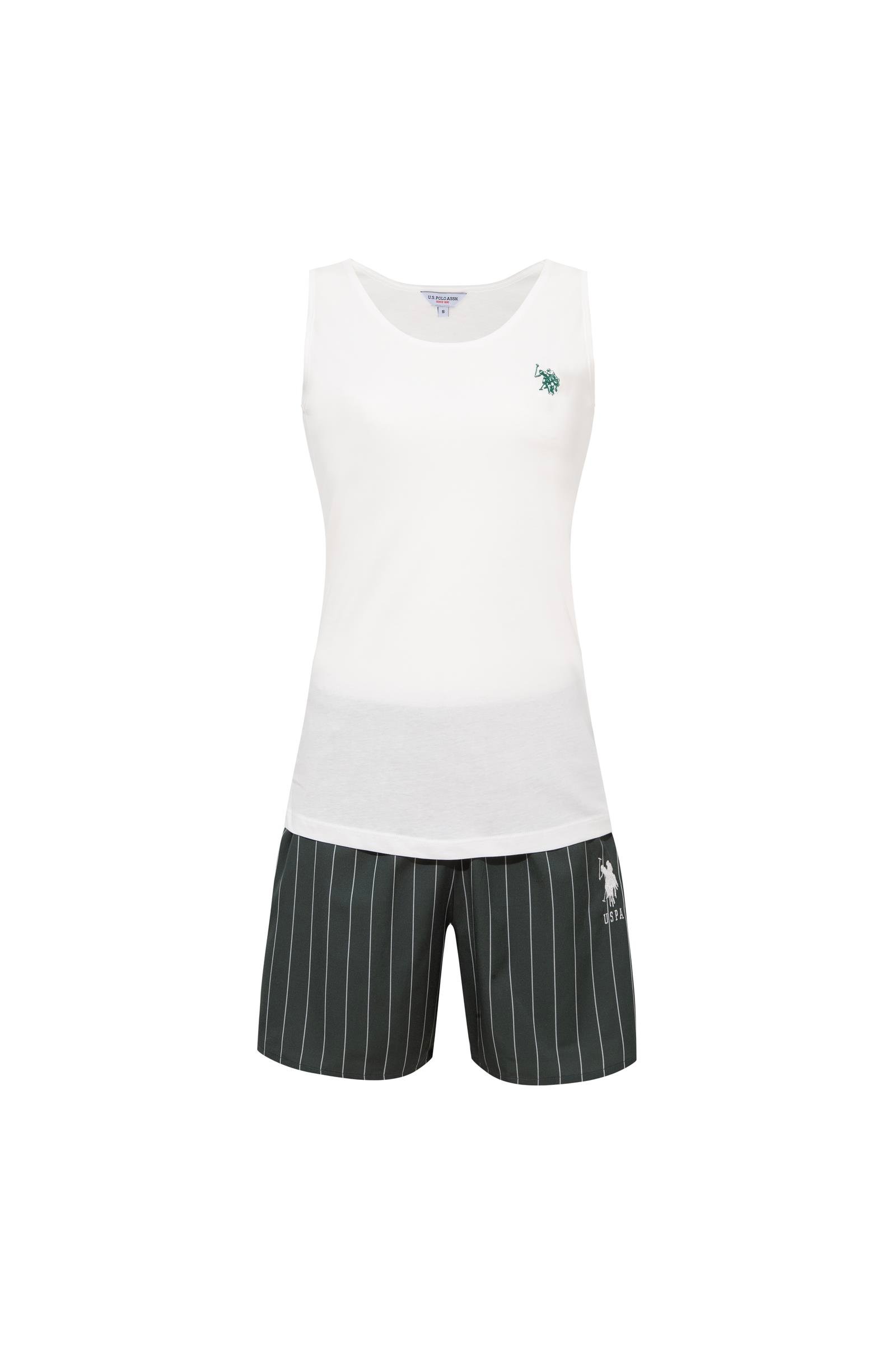 U.S. Polo Assn.  Kadın 202 EKRU Şort Takım  - US.01.20115.INT 202