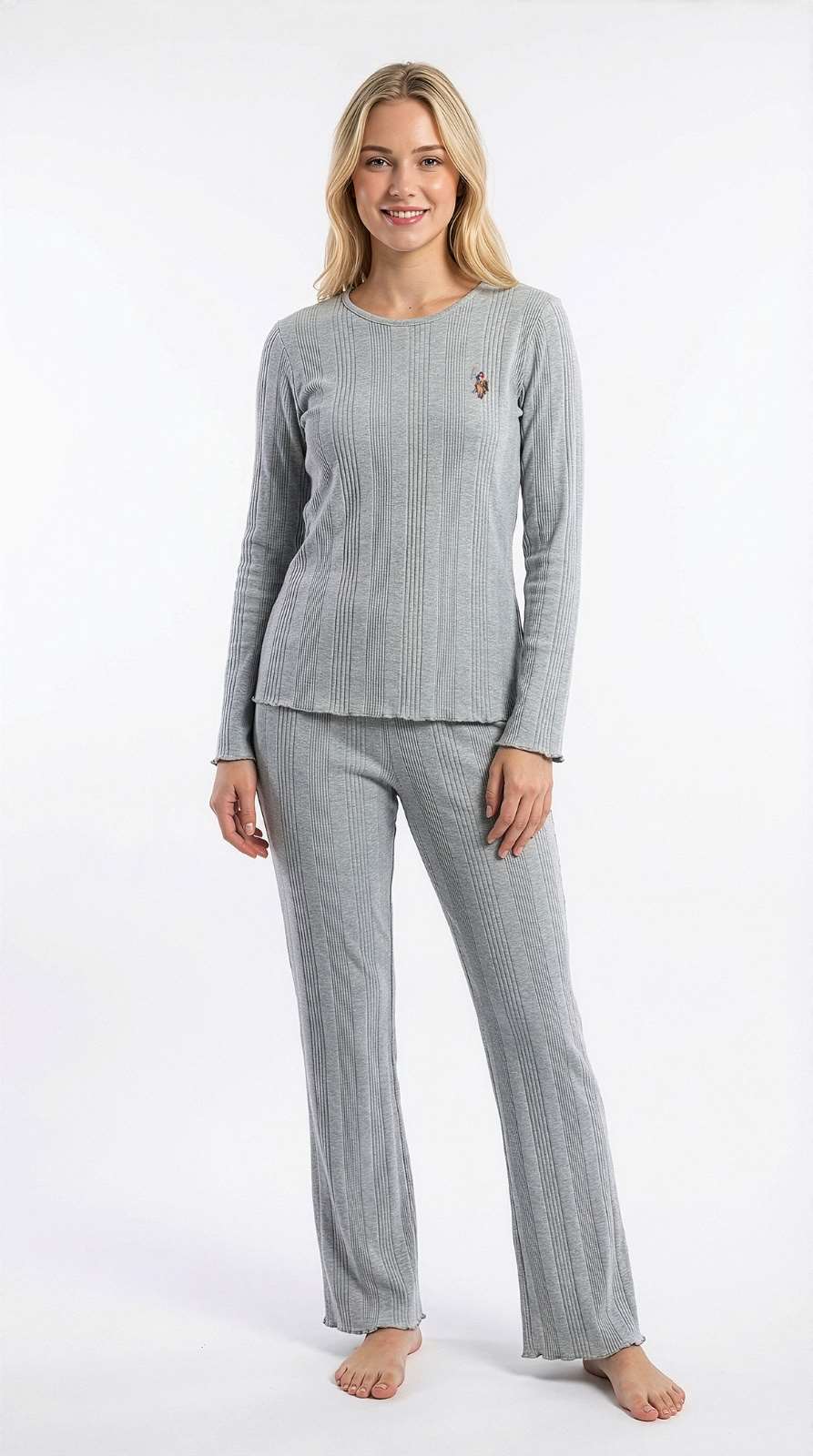 U.S. Polo Assn. Kadın Gri Ev Giyim  - US.01.20300.26K 320