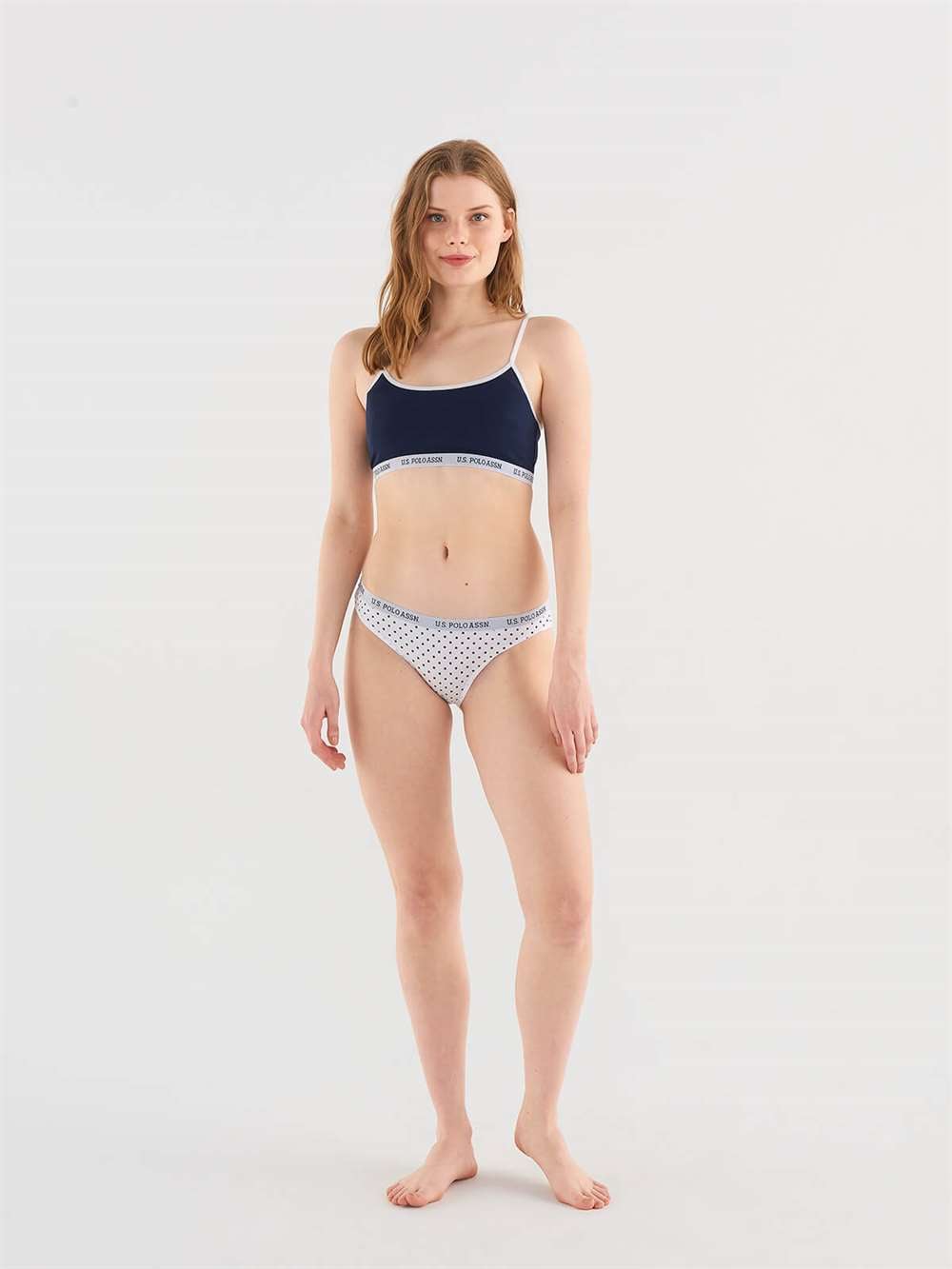 U.S. Polo Assn. Kadın Lacivert Bustiyer Slip Set