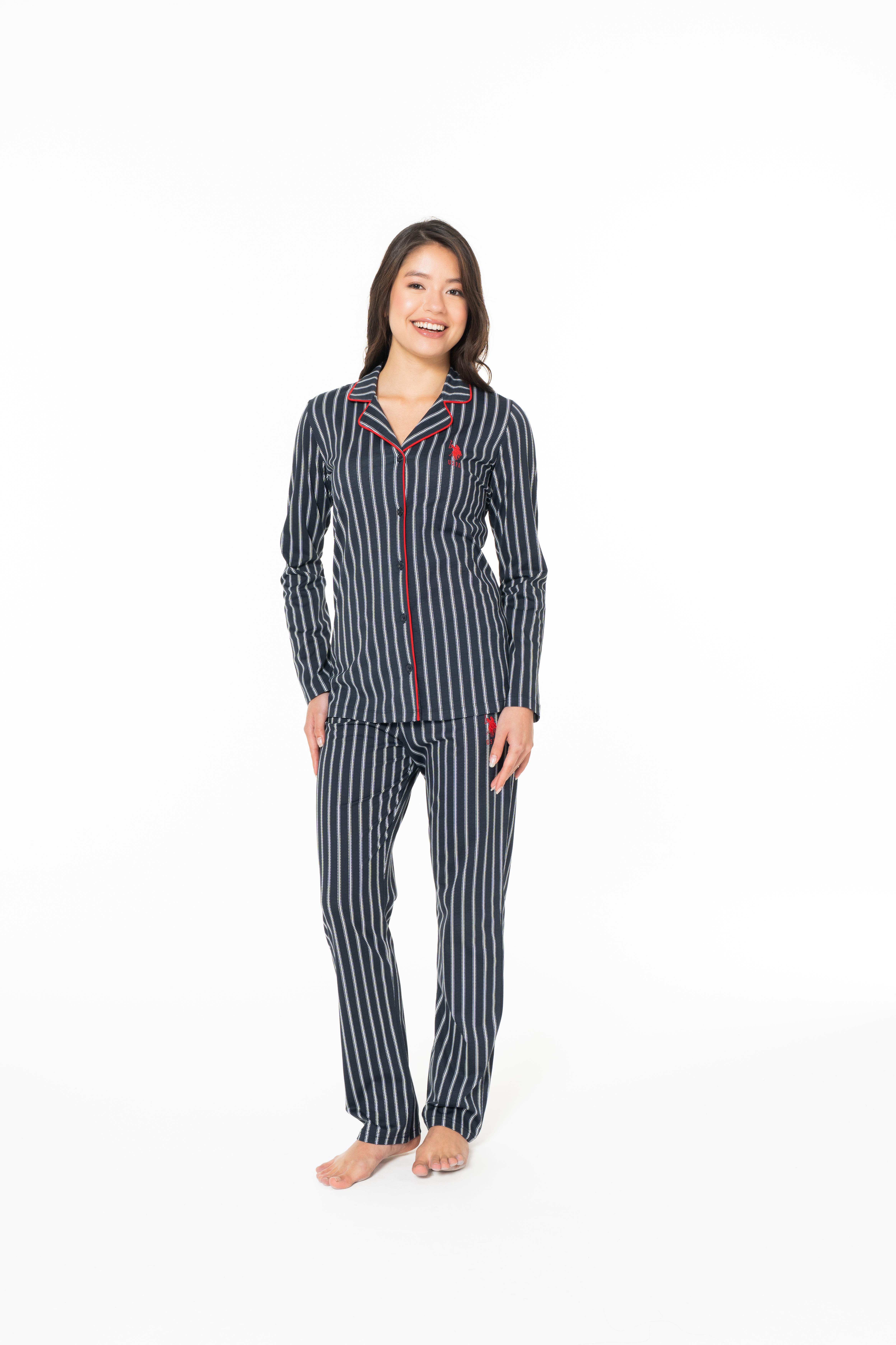 U.S. Polo Assn. Kadın Lacivert Pijama Takım  - US.01.20138.26K 240