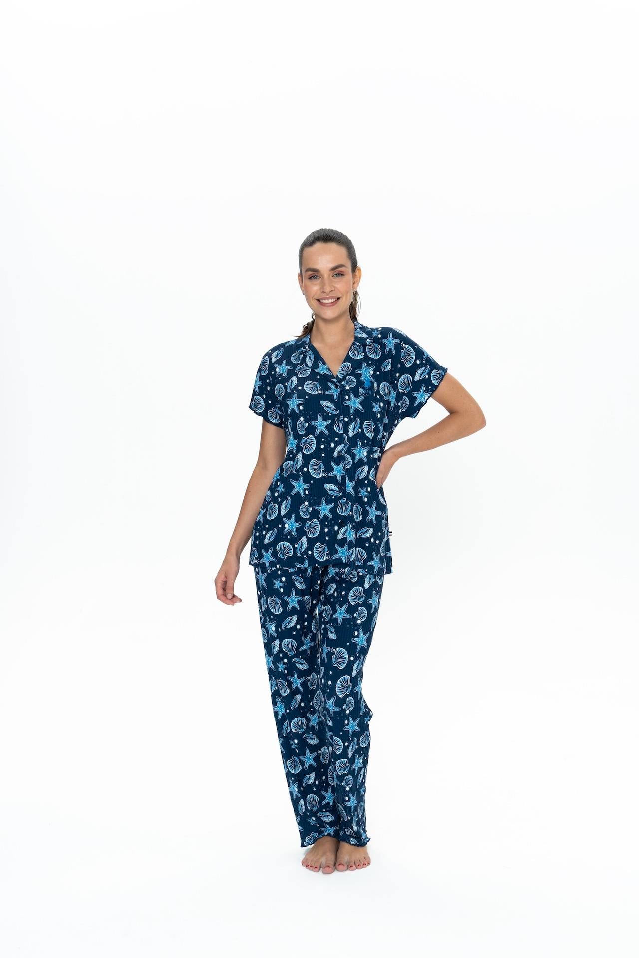 U.S. Polo Assn. Kadın Lacivert Pijama Takım  - US.01.20084.25Y 240
