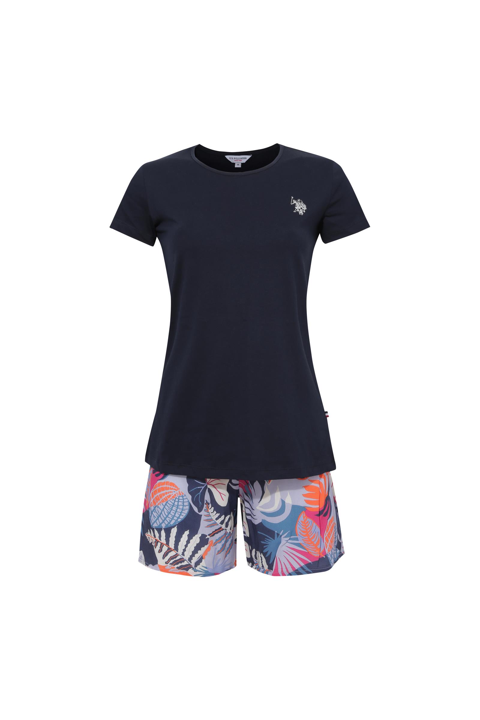 U.S. Polo Assn.  Kadın LACİVERT Şort Takım  - US.01.20114.INT 204