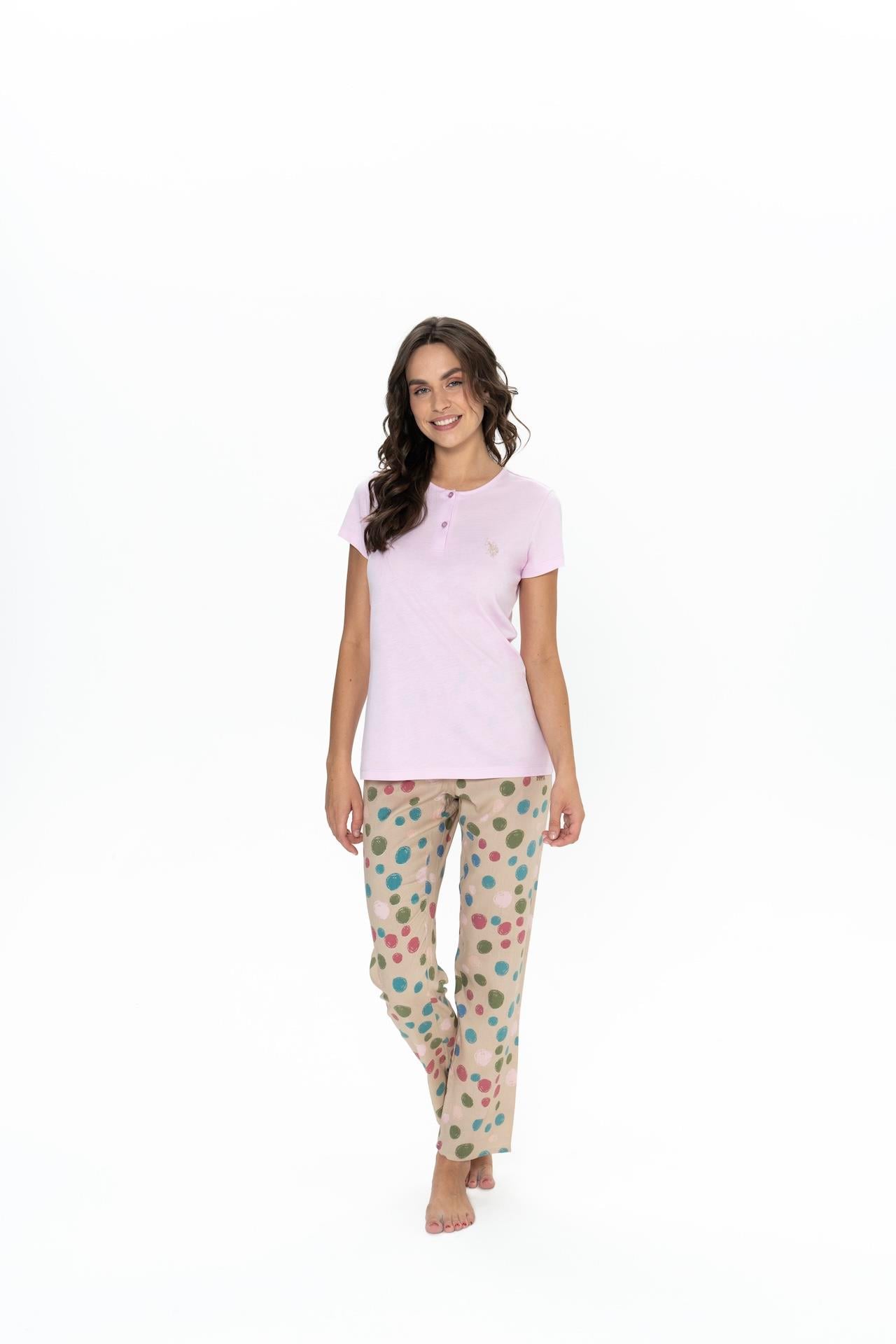 U.S. Polo Assn. Kadın Lila Pijama Takım  - US.01.20094.25Y 302