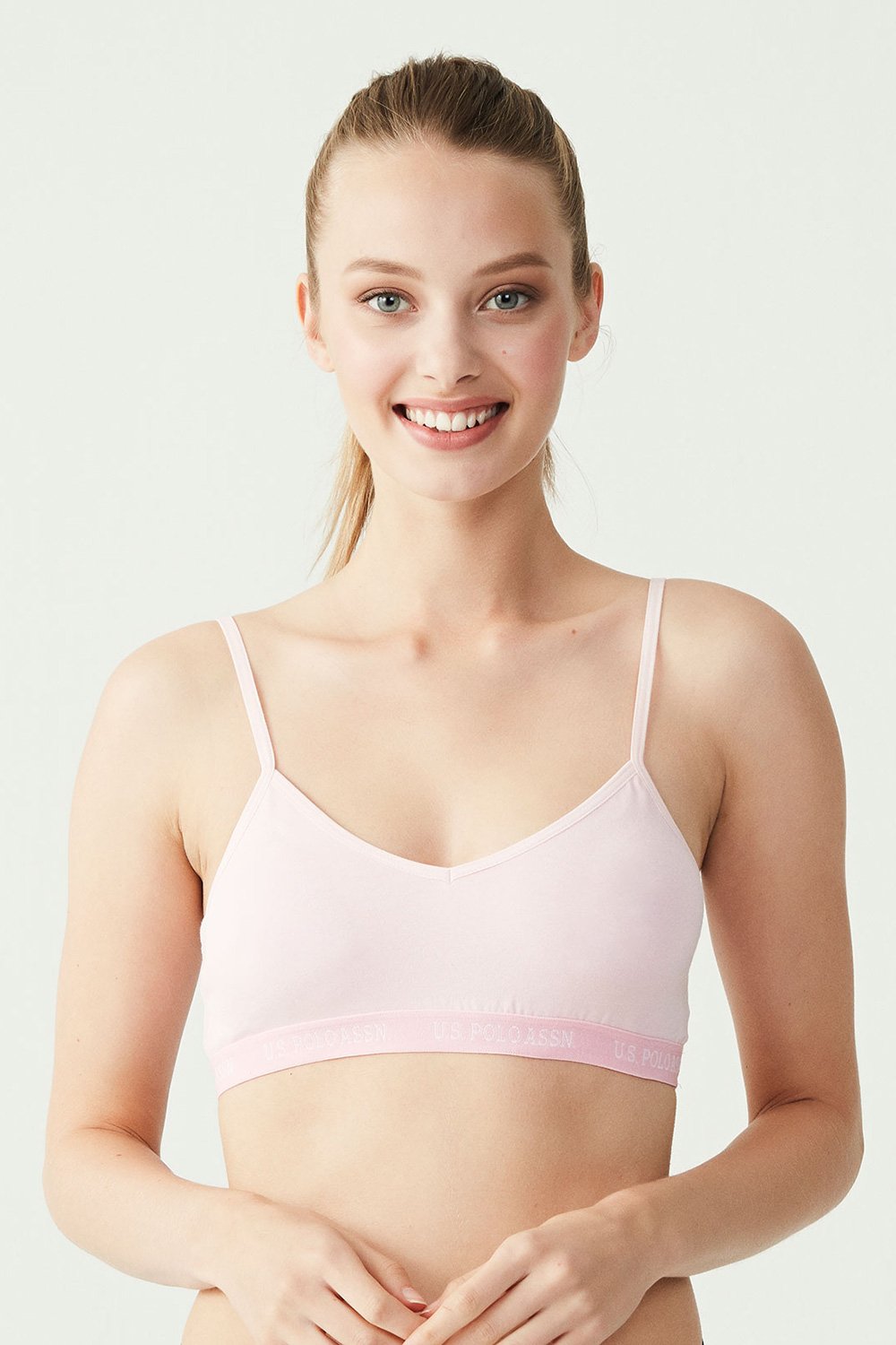 U.S. Polo Assn. Kadın Pembe Cup Lu Büstiyer
