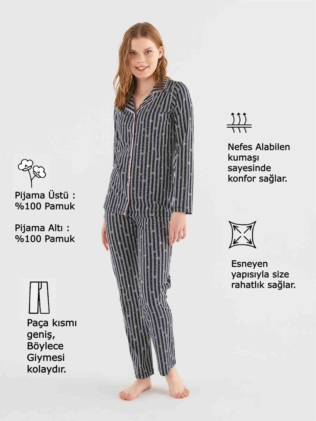 Mod Collection Patlı Pijama Takımı | Pijamanya.com