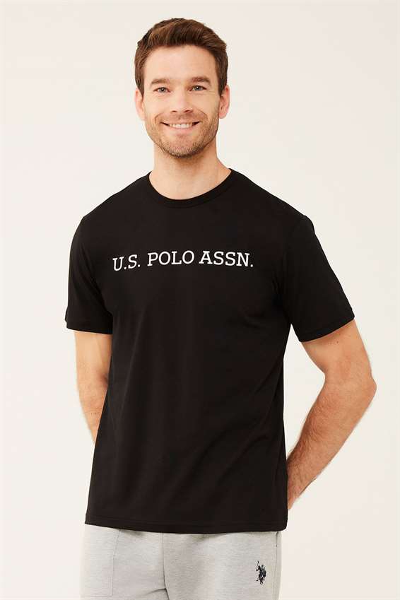 U.S. Polo Assn. Erkek Lacivert Yuvarlak Yaka T-shirt | Modcollection.com.tr