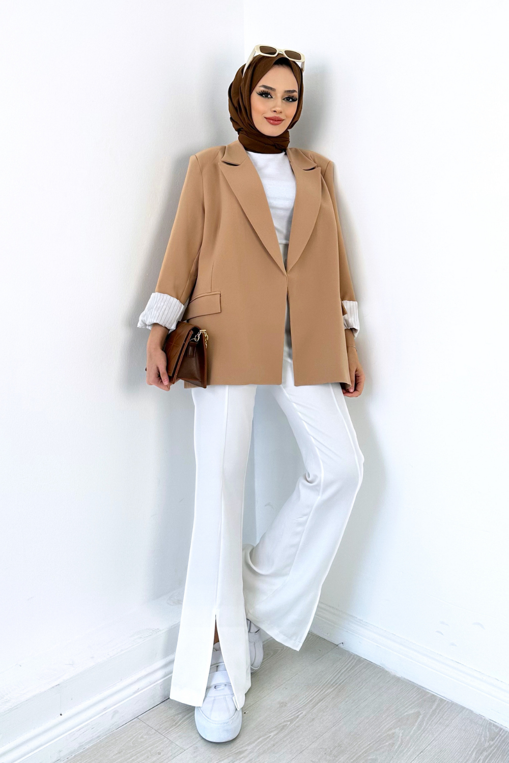 Blazer Ceket Camel