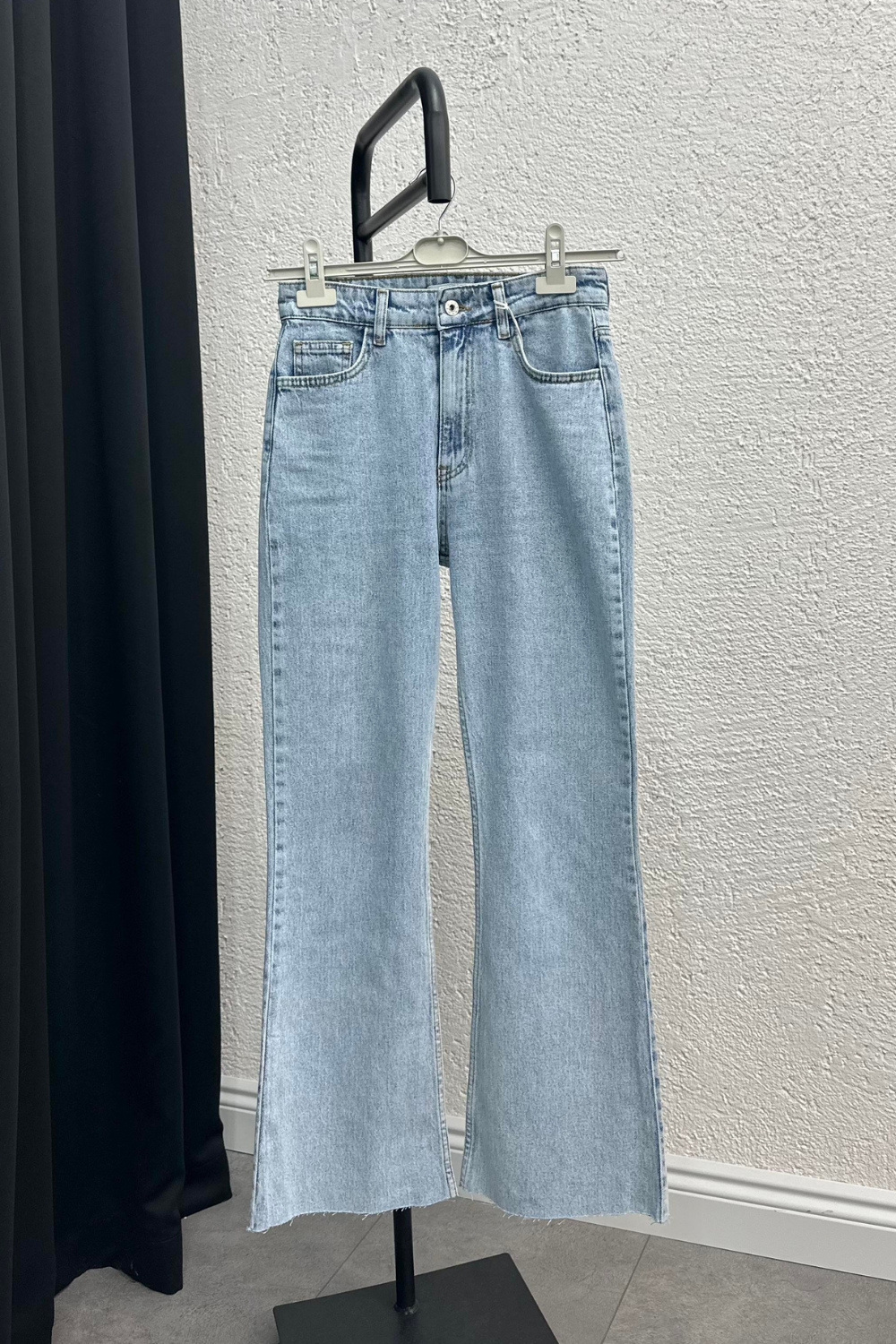 İspanyol Paça Kot Pantolon Açık Mavi