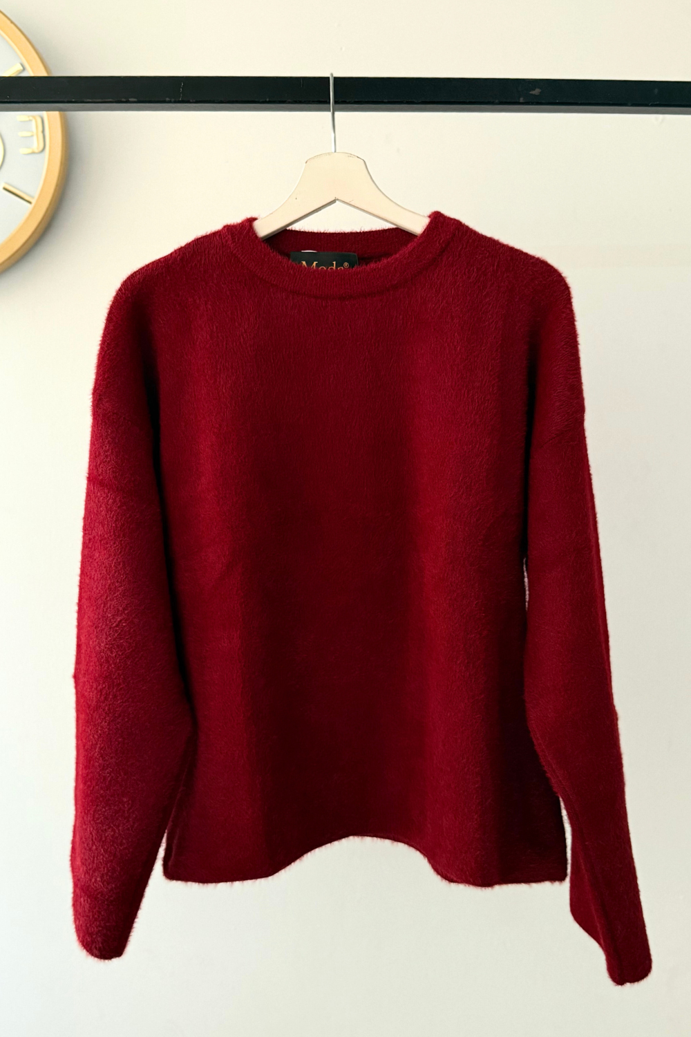 Triko Kısa Kazak Bordo