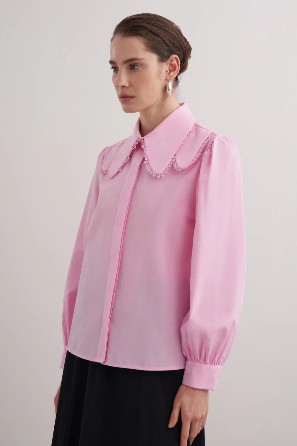 Bebe Yaka Gömlek Pembe