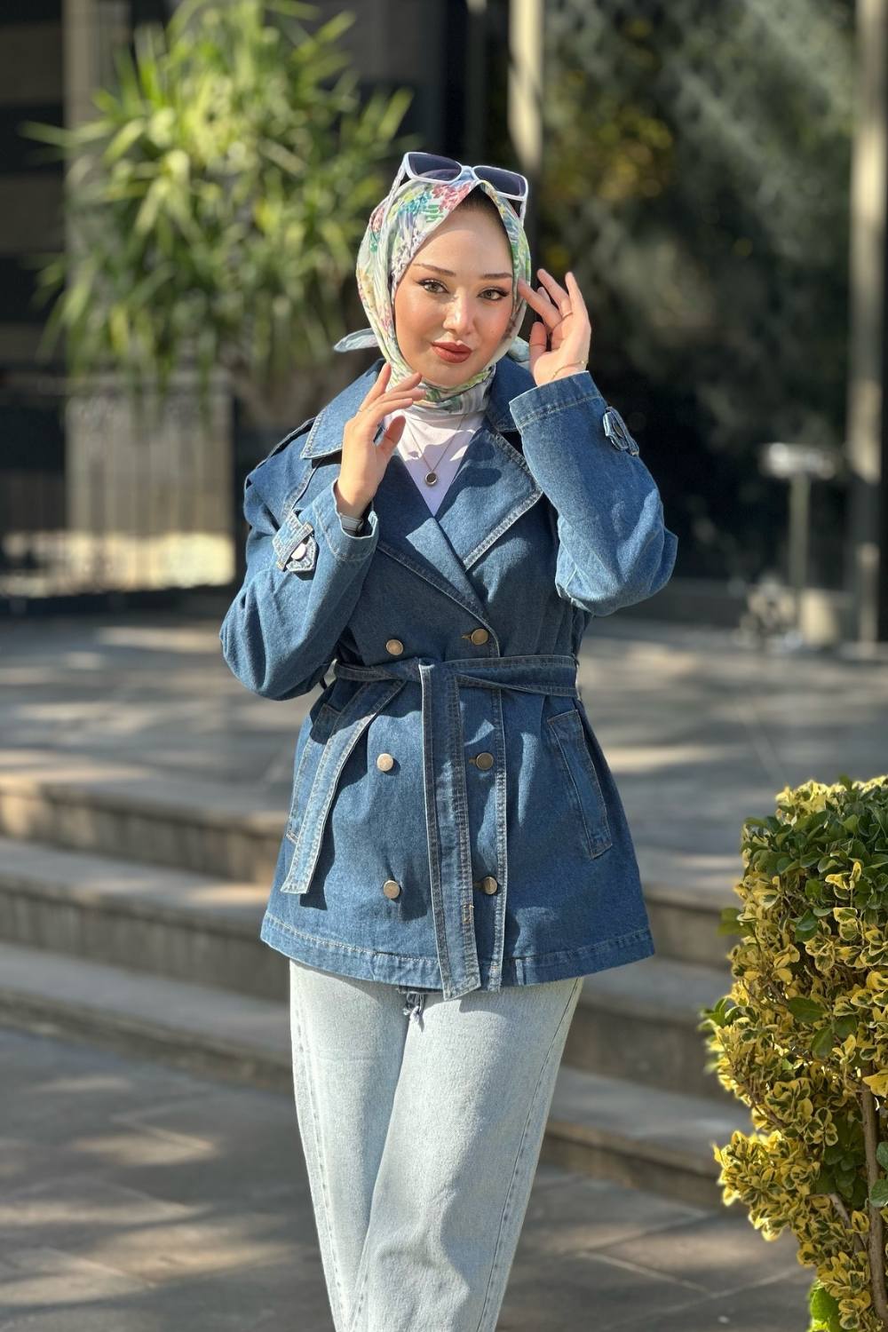 Denim Kot Ceket Koyu