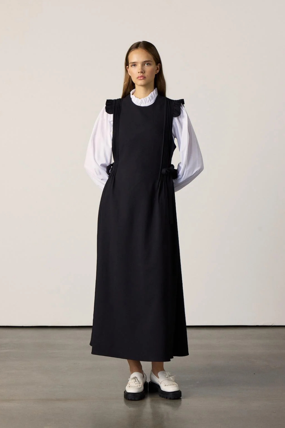 Gömlekli Elbise Siyah