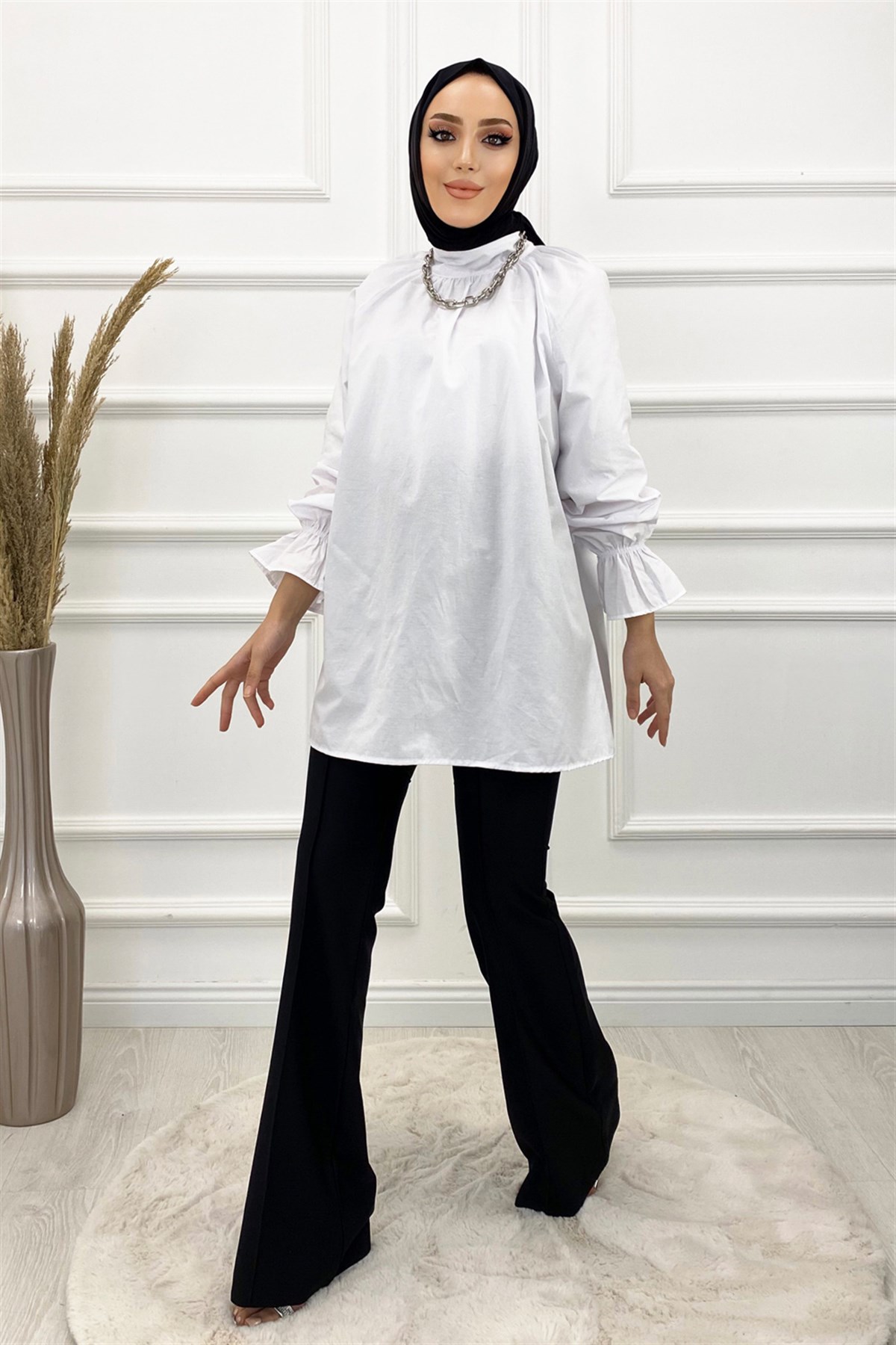 Kolu Lastikli Gömlek