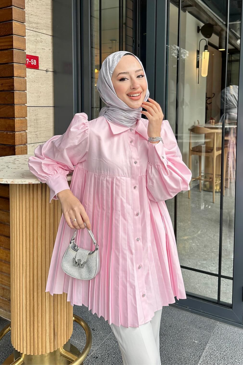 PİLİSELİ GÖMLEK PUDRA