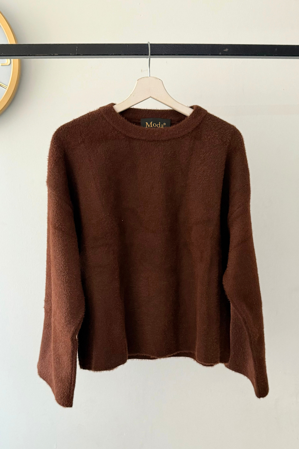 Triko Kısa Kazak Kahverengi