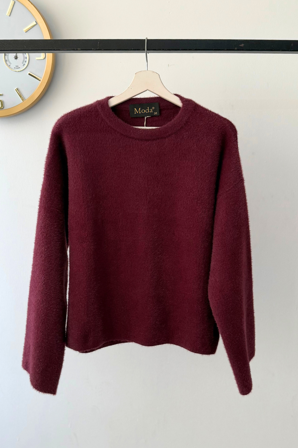 Triko Kısa Kazak Mürdüm