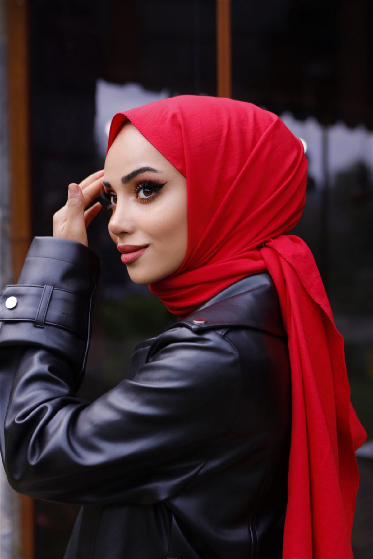 Vesta Pamuk Şal Kırmızı