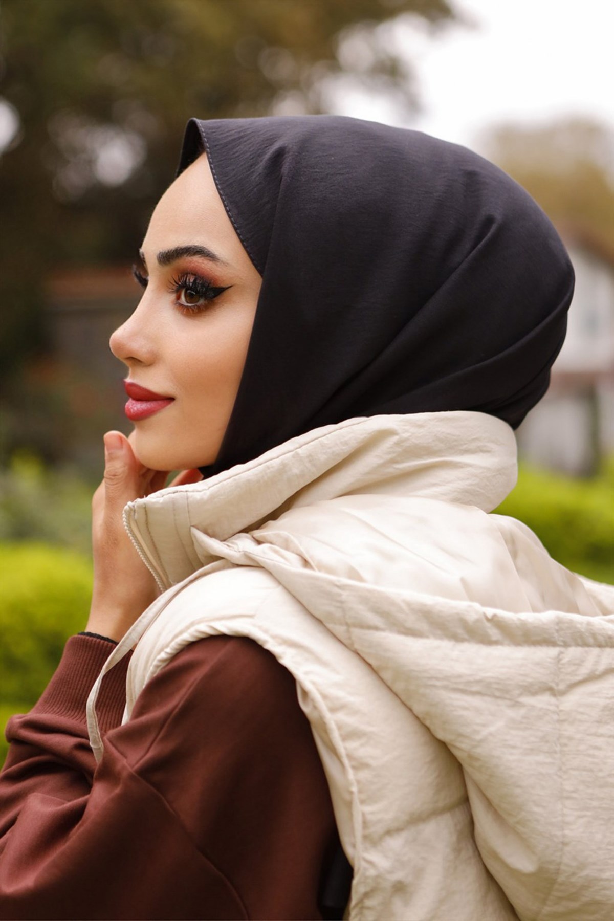 Vesta Pamuk Şal Siyah