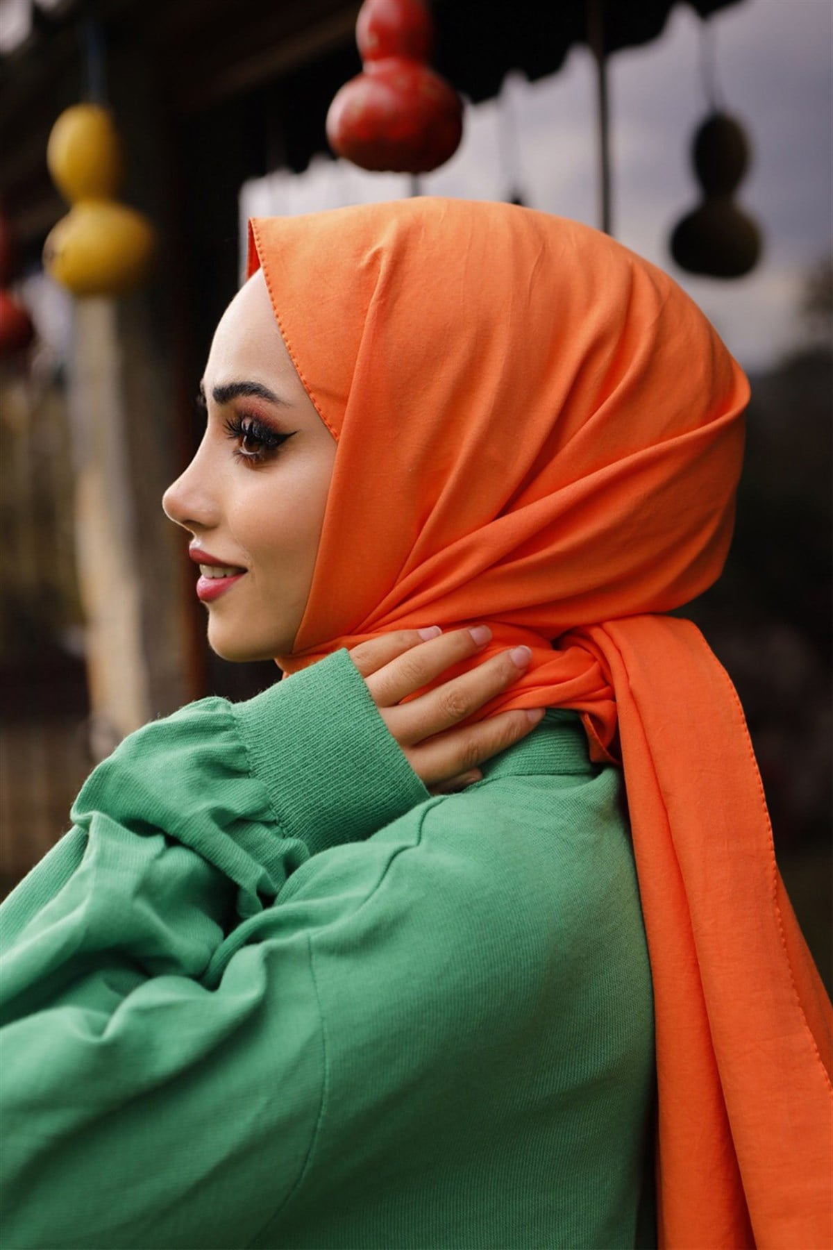 Vesta Pamuk Şal Turuncu