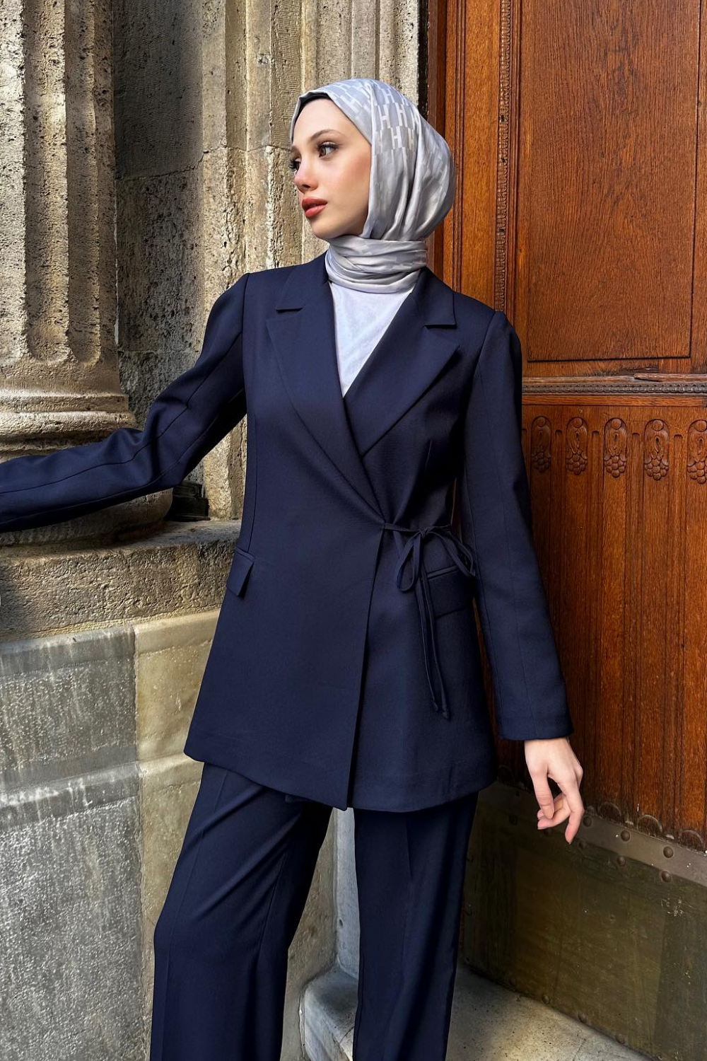 YAN BAĞLAMALI TAKIM LACİVERT