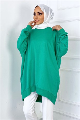 Oversize Sweatshirt Zümrüt Yeşili
