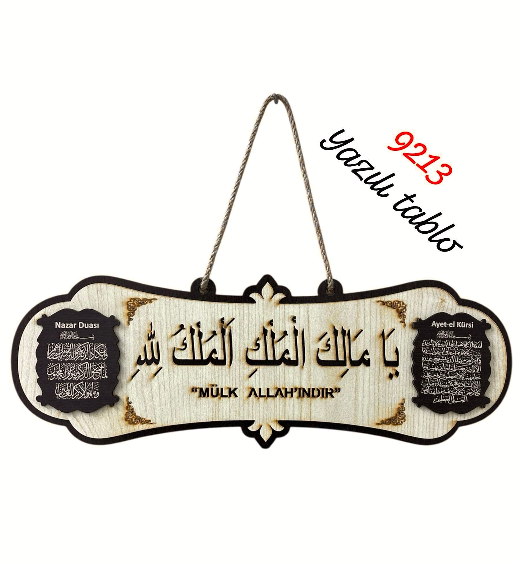 9213 Yazılı Tablo