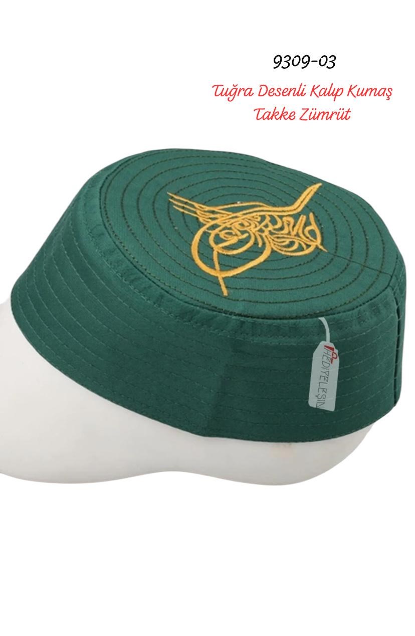 9309 Tuğra Desenli Takke