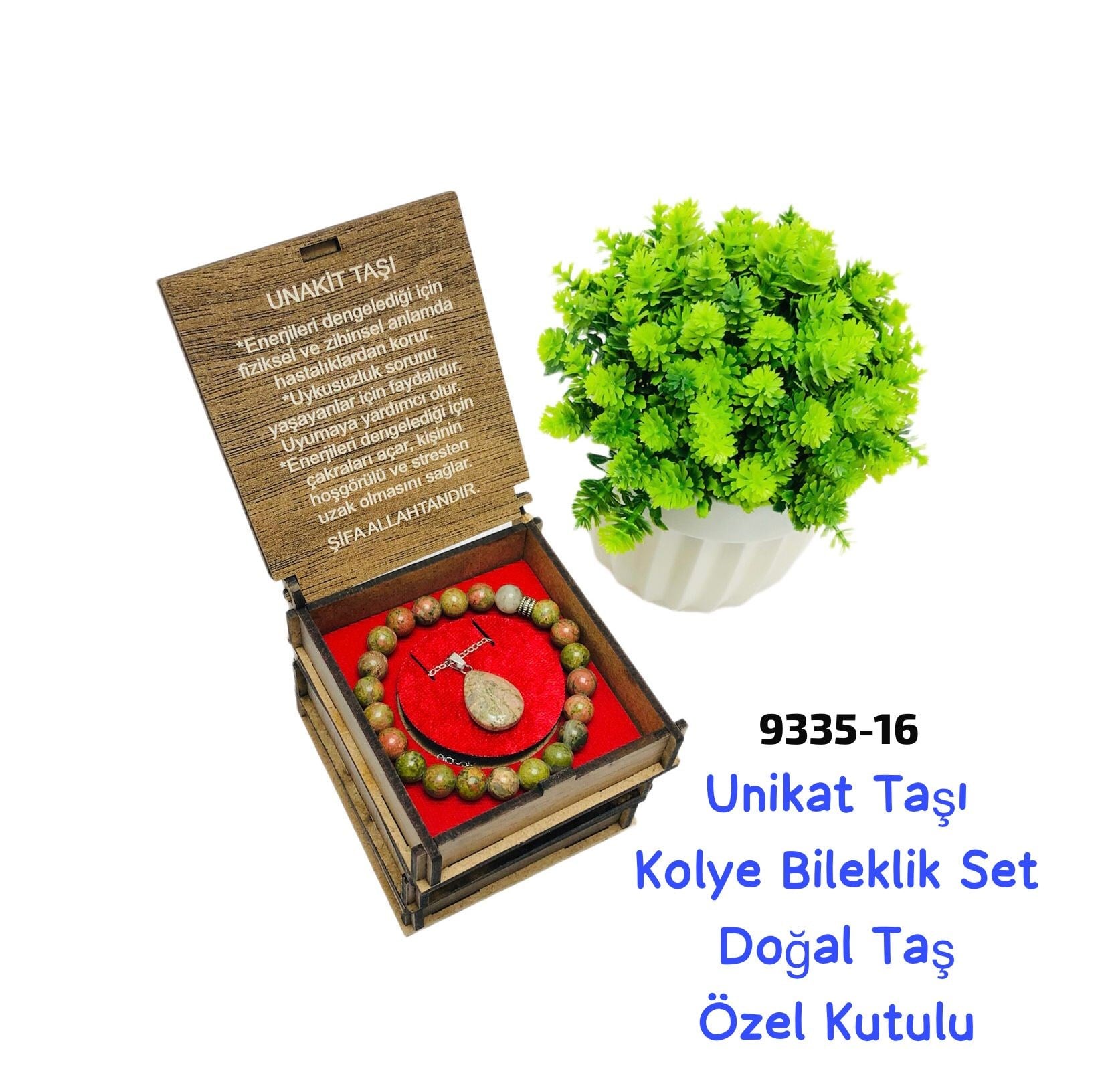 9335 Akik Taşı Kolye Bileklik Set