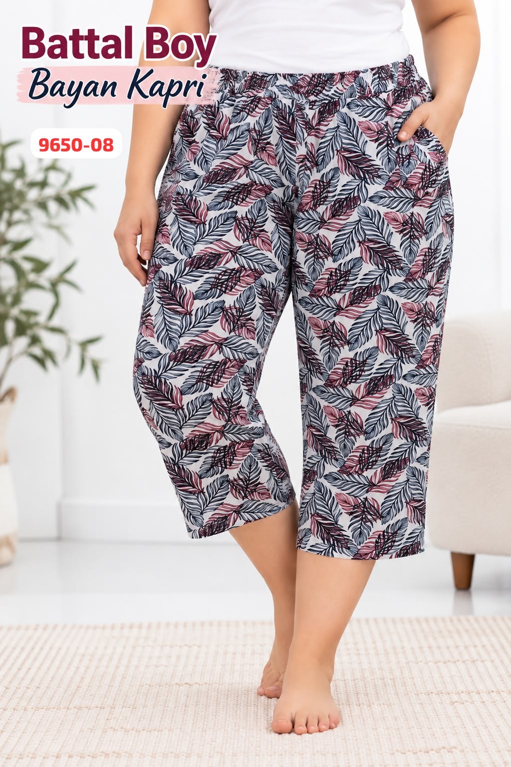 Battal Boy Kapri Pijama