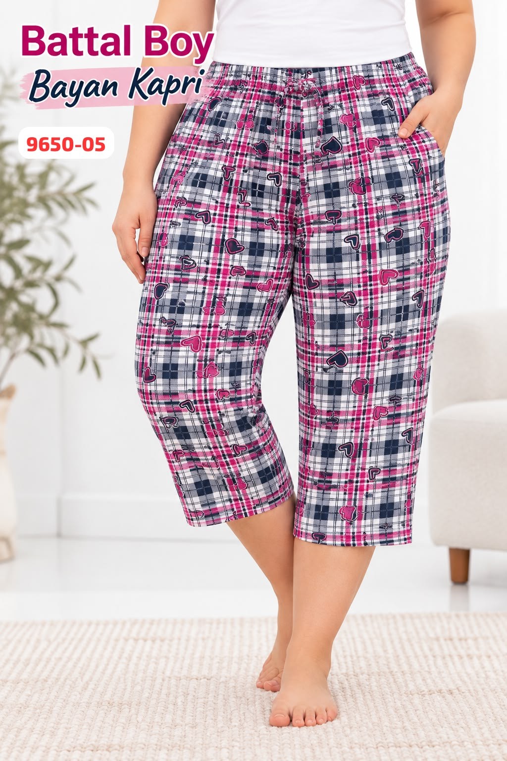 Battal Boy Kapri Pijama