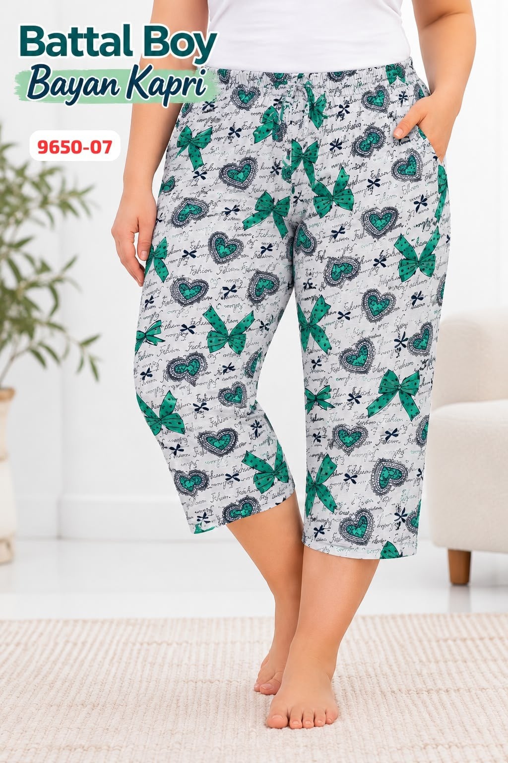 Battal Boy Kapri Pijama