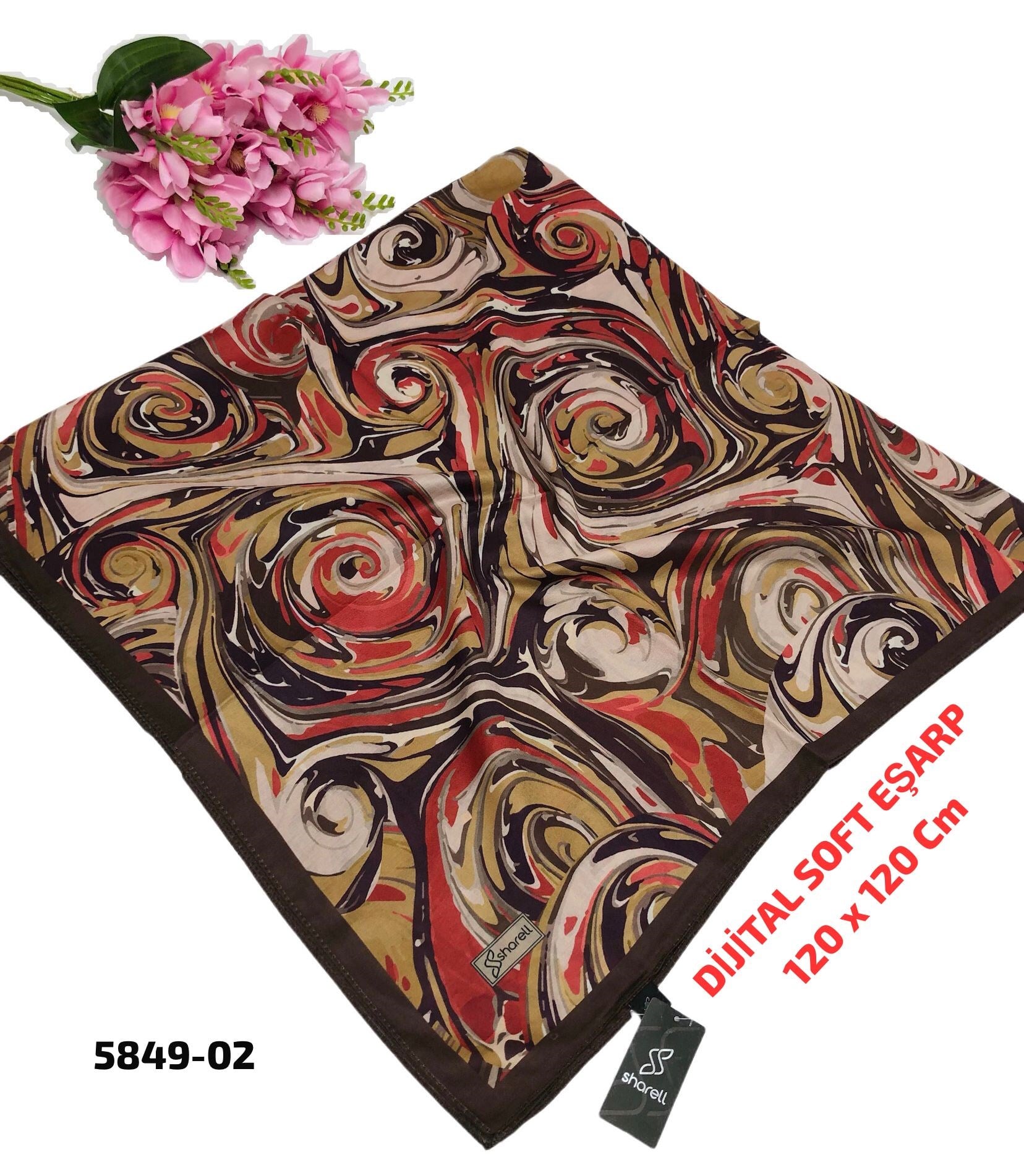 Dijital Soft Eşarp 120cm