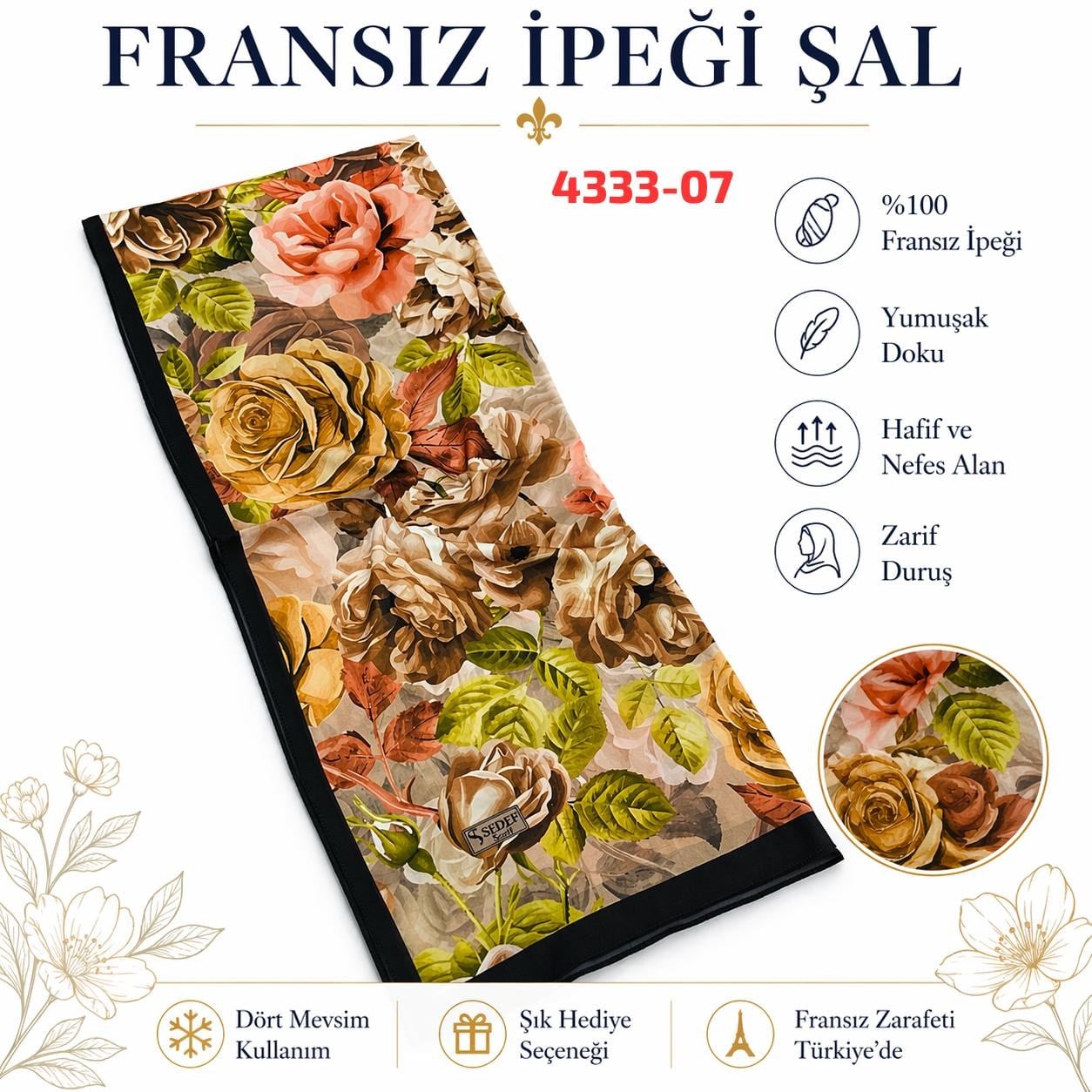 Fransız İpeği Şal