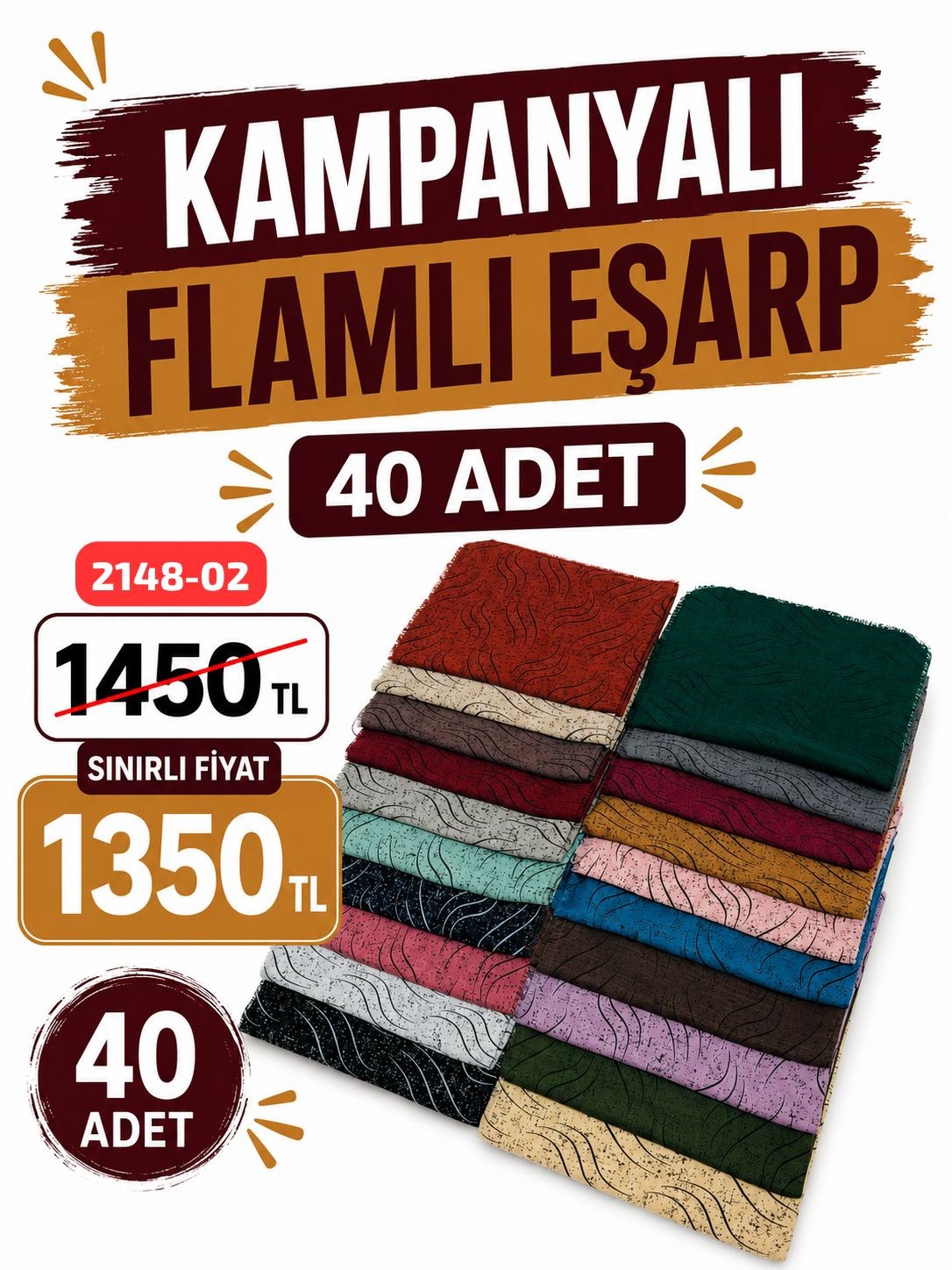 Kampanya Flamlı Eşarp