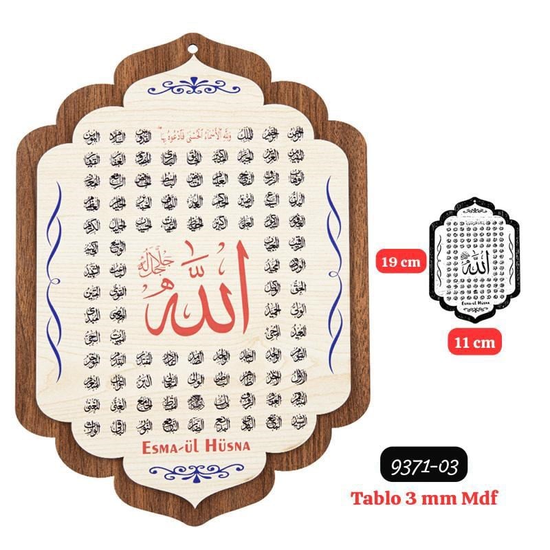 Tablo 3mm Mdf