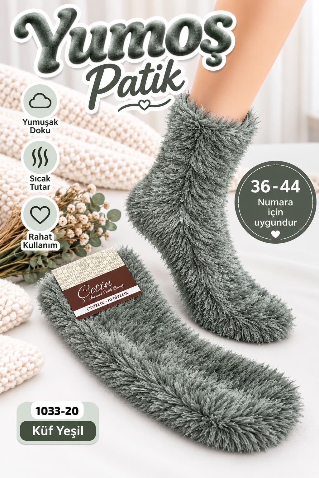 Yumoş Patik Çorap