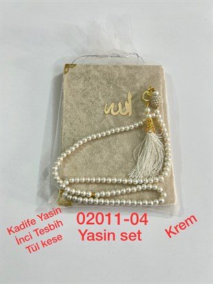 02011 Kadife Yasin 3 'lü  Set