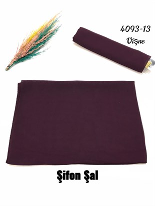 4093 Tek Renk Şifon Şal