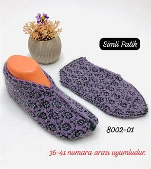 8002 Desenli Simli Patik