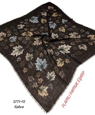 Flamlı Pamuk Eşarp