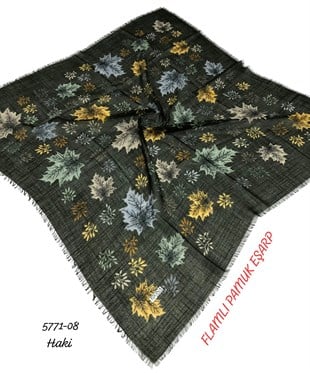 Flamlı Pamuk Eşarp